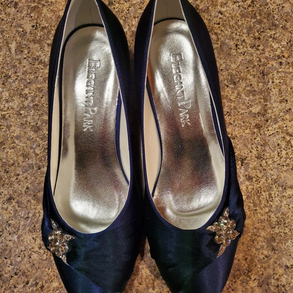 ELEGANTPARK WOMENS BLUE SIZE 6 DRESS SHOES
